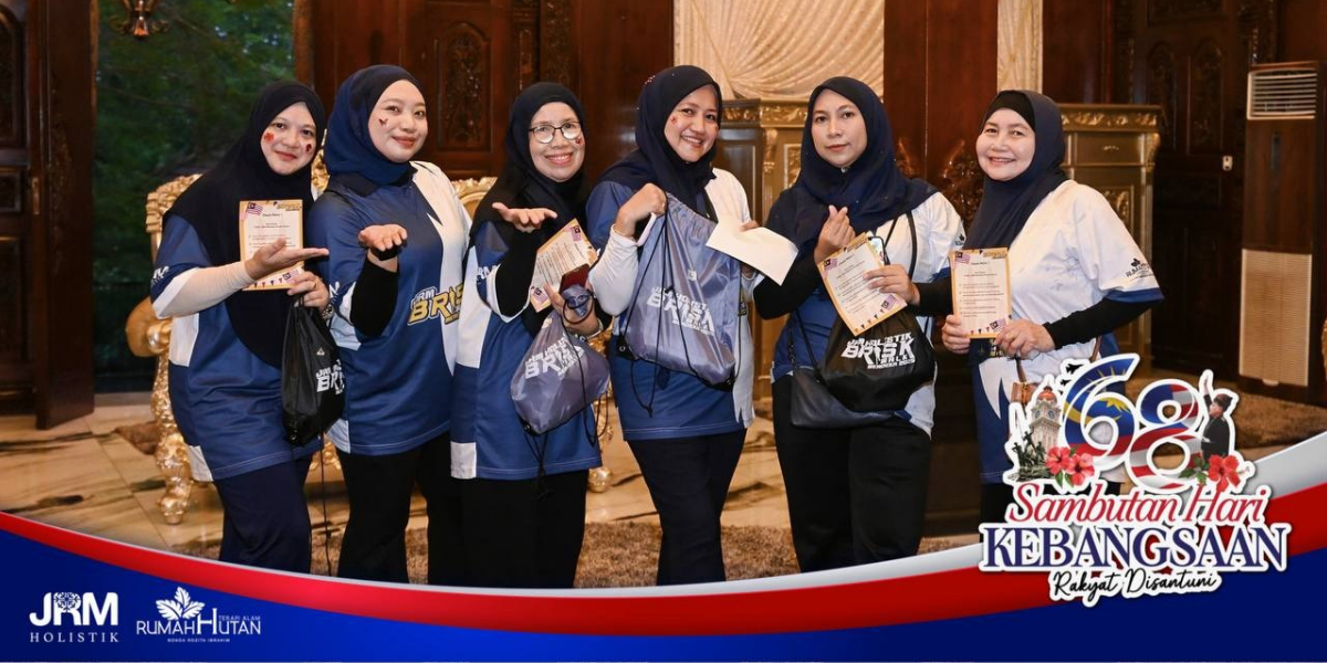 PROGRAM BRISKWALK SEMPENA SAMBUTAN HARI KEMERDEKAAN YANG KE 68 TAHUN DI RUMAH HUTAN TERAPI ALAM