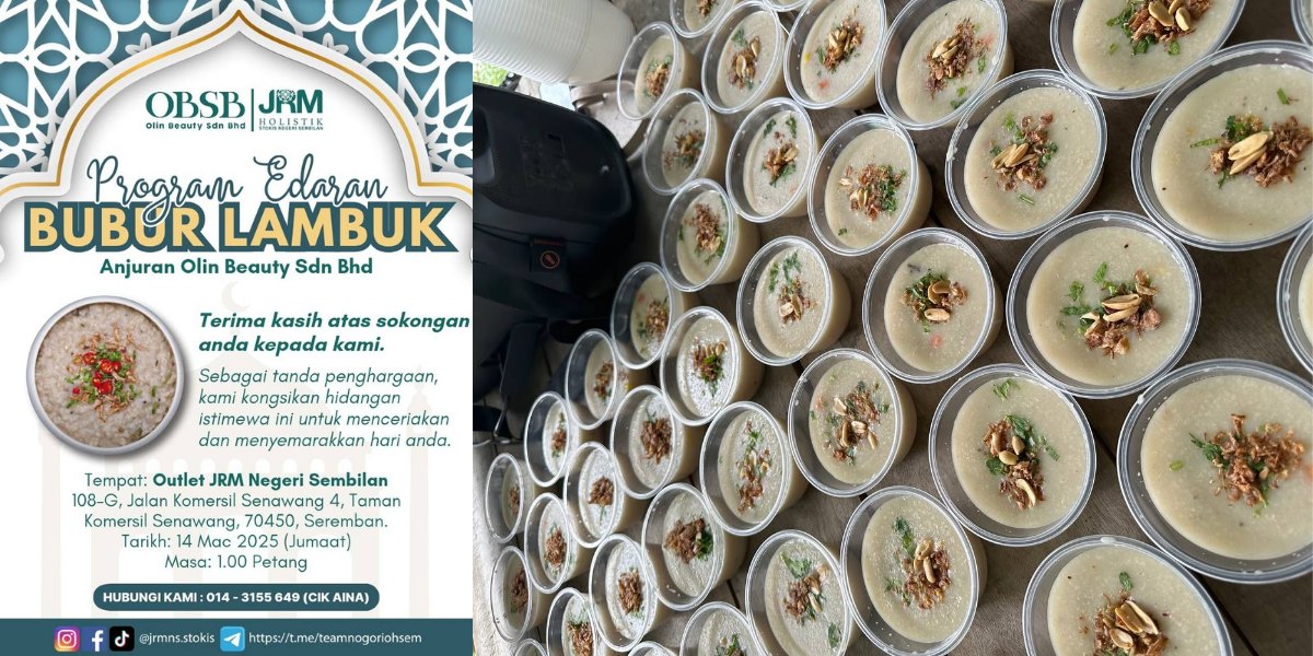 CSR EDARAN BUBUR LAMBUK ANJURAN OBSB DI OUTLET JRM NEGERI SEMBILAN 14 MAC 2025 