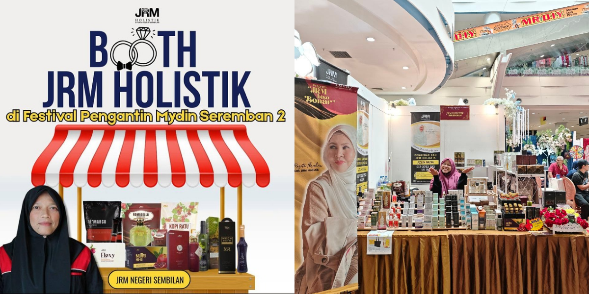 BOOTH PENGEDAR JRMNS, PUAN AZLIN MUSA SEMPENA FESTIVAL PENGANTIN MYDIN MALL SEREMBAN 2 